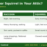 Raccoon vs squirrel in the attic: how to tell by timing, sound, entry holes and signs
