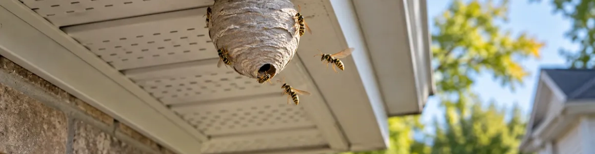 Wasp Nest Near a Soffit or Roofline? Signs and Safe Next Steps